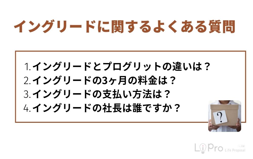 イングリードに関するよくある質問