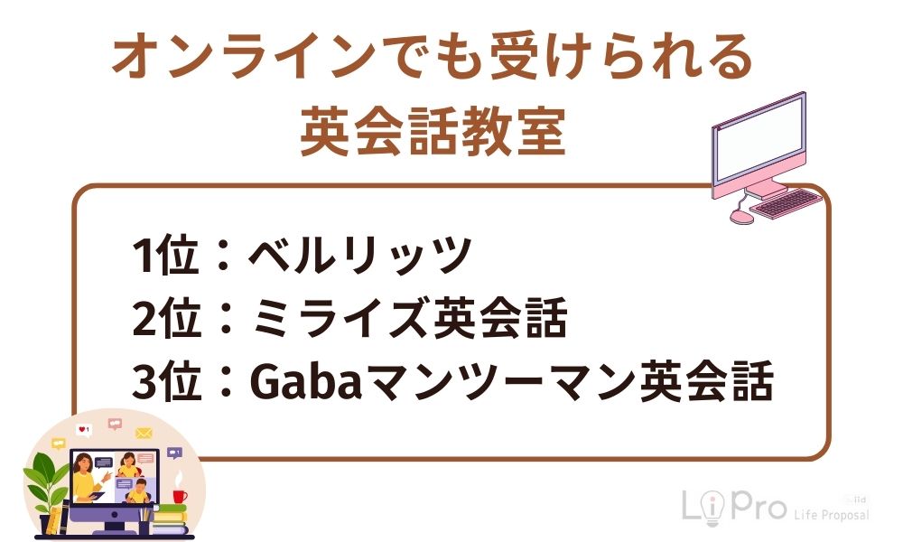 オンラインでも受けられる英会話教室