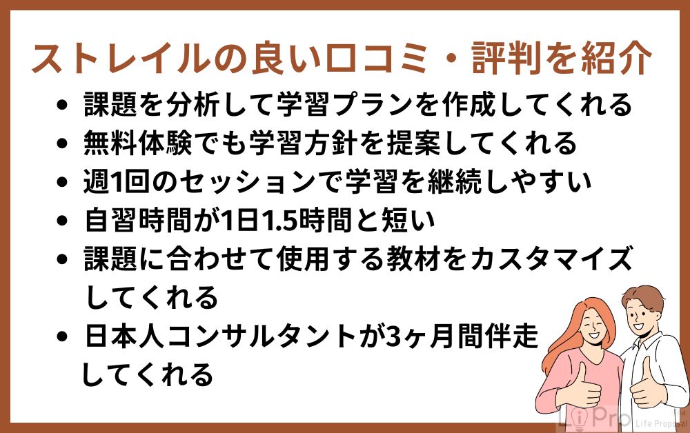 ストレイルの良い口コミ・評判を紹介