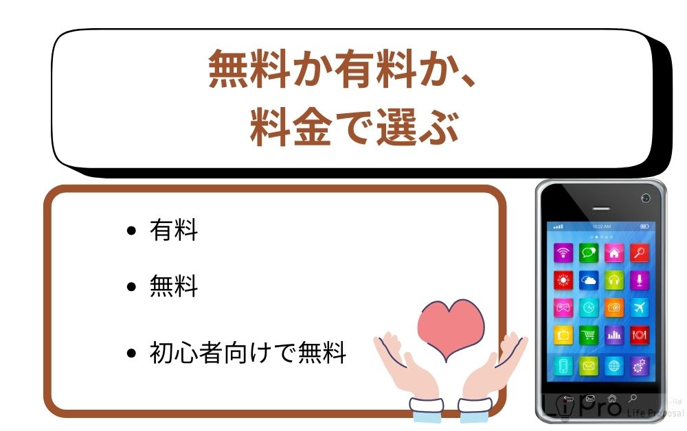 無料か有料か、料金で選ぶ