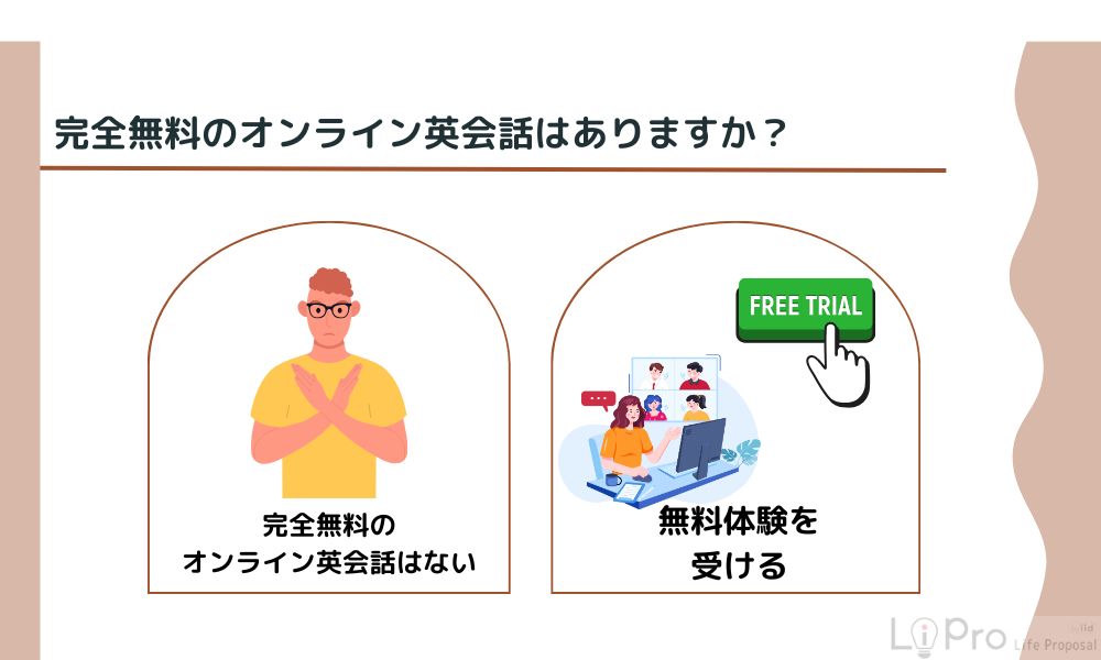 完全無料のオンライン英会話はありますか？