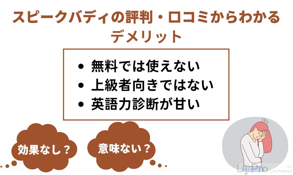 スピークバディの評判・口コミからわかるデメリット