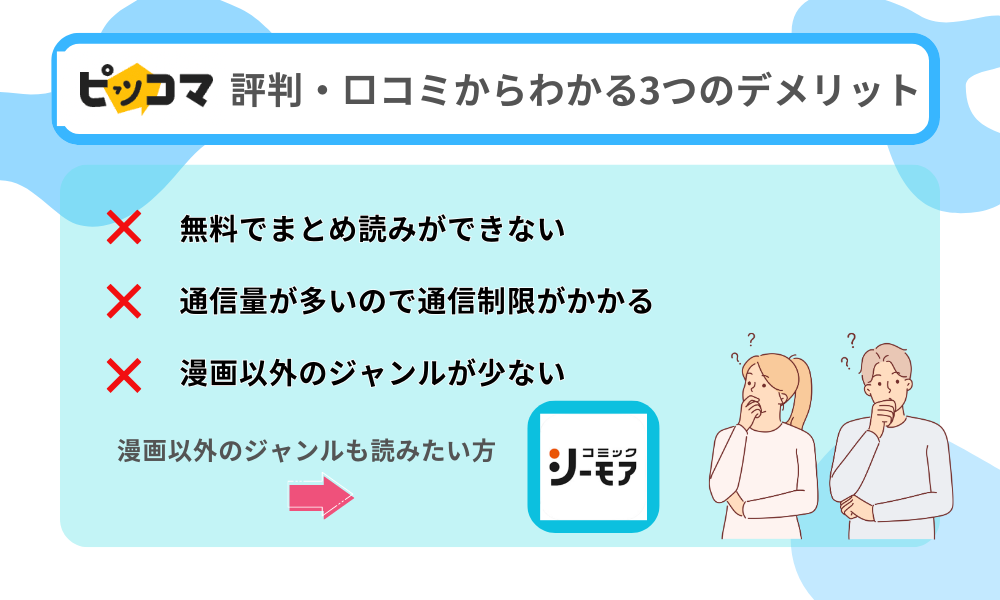 ピッコマデメリット