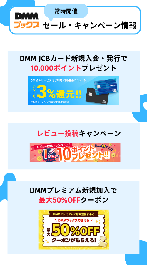 DMMブックス常時開催キャンペーン情報