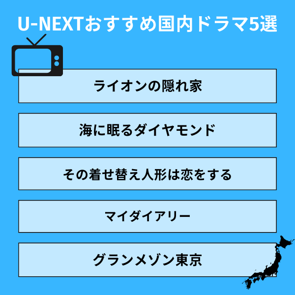 U-NEXTおすすめ国内ドラマ