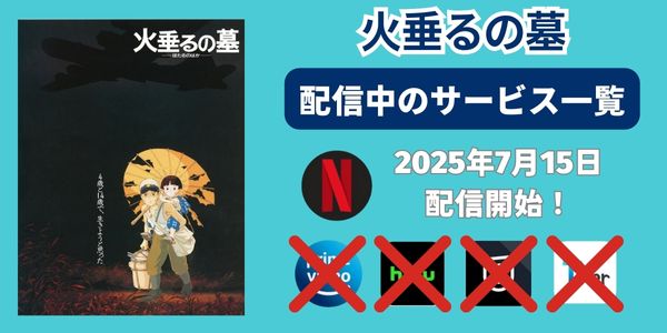 映画「火垂るの墓」配信状況