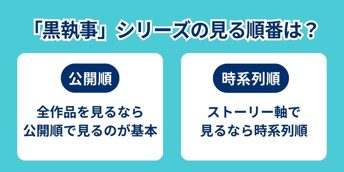 黒執事 見る順番