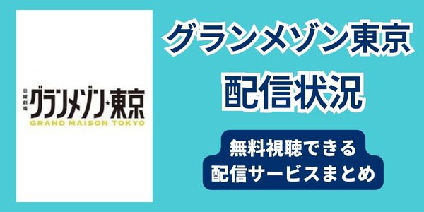 グランメゾン東京　どこで見れる
