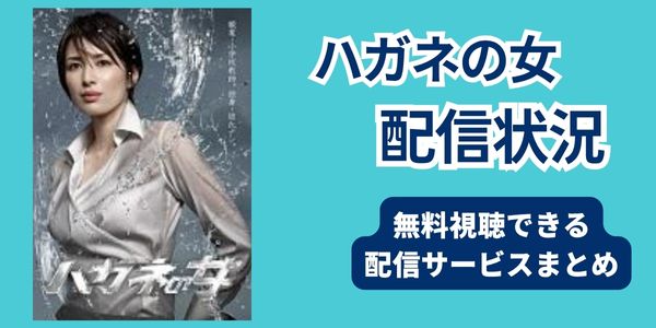 ハガネの女 どこで見れる