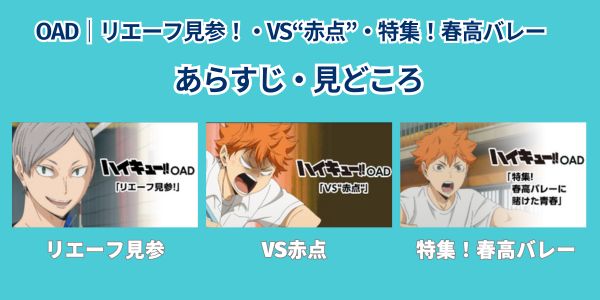 OAD|リエーフ見参!・VS“赤点”・特集!春高バレー 見どころ