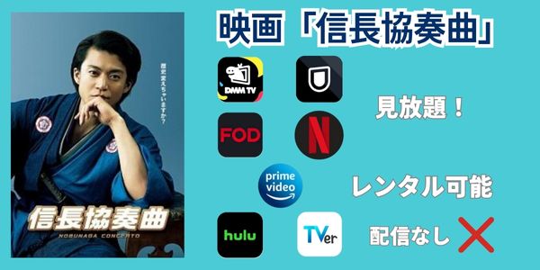 信長協奏曲　映画　配信