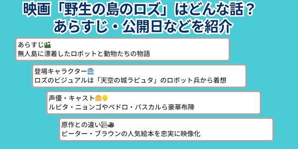 野生の島のロズ あらすじ