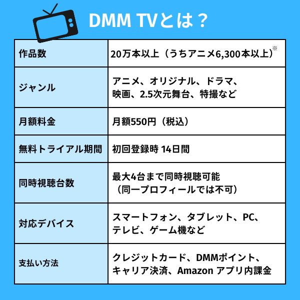 DMM TVとは