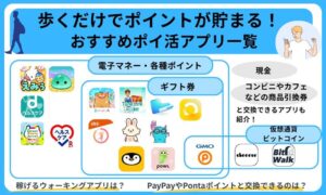 歩くだけでポイントが貯まる ポイ活アプリ