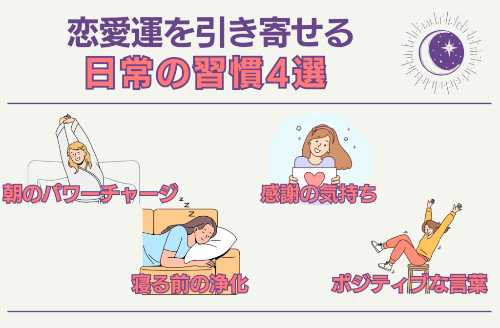 【すぐできる】恋愛運を高める日常の4習慣