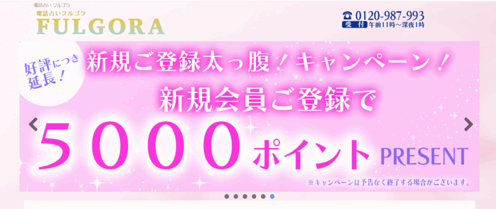 フルゴラ 5,000ポイント