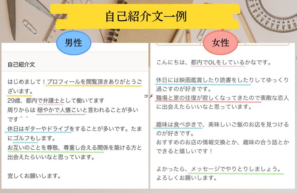 マッチングアプリでおすすめの自己紹介文一例