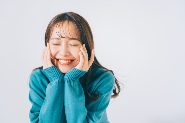 笑顔の女性
