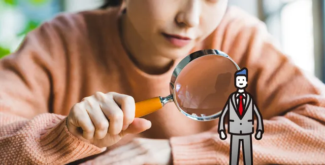 男性を調査しようとする女性