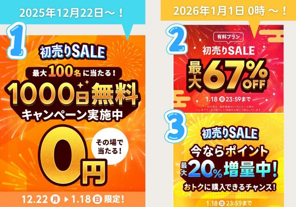 タップルの年末年始キャンペーン