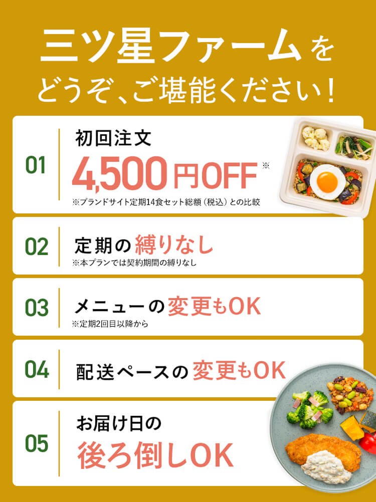 三ツ星ファームのキャンペーンについて