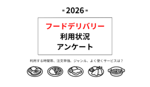 フードデリバリー 利用状況 アンケート