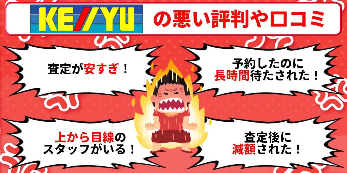 ケーユー 車買取 悪い評判