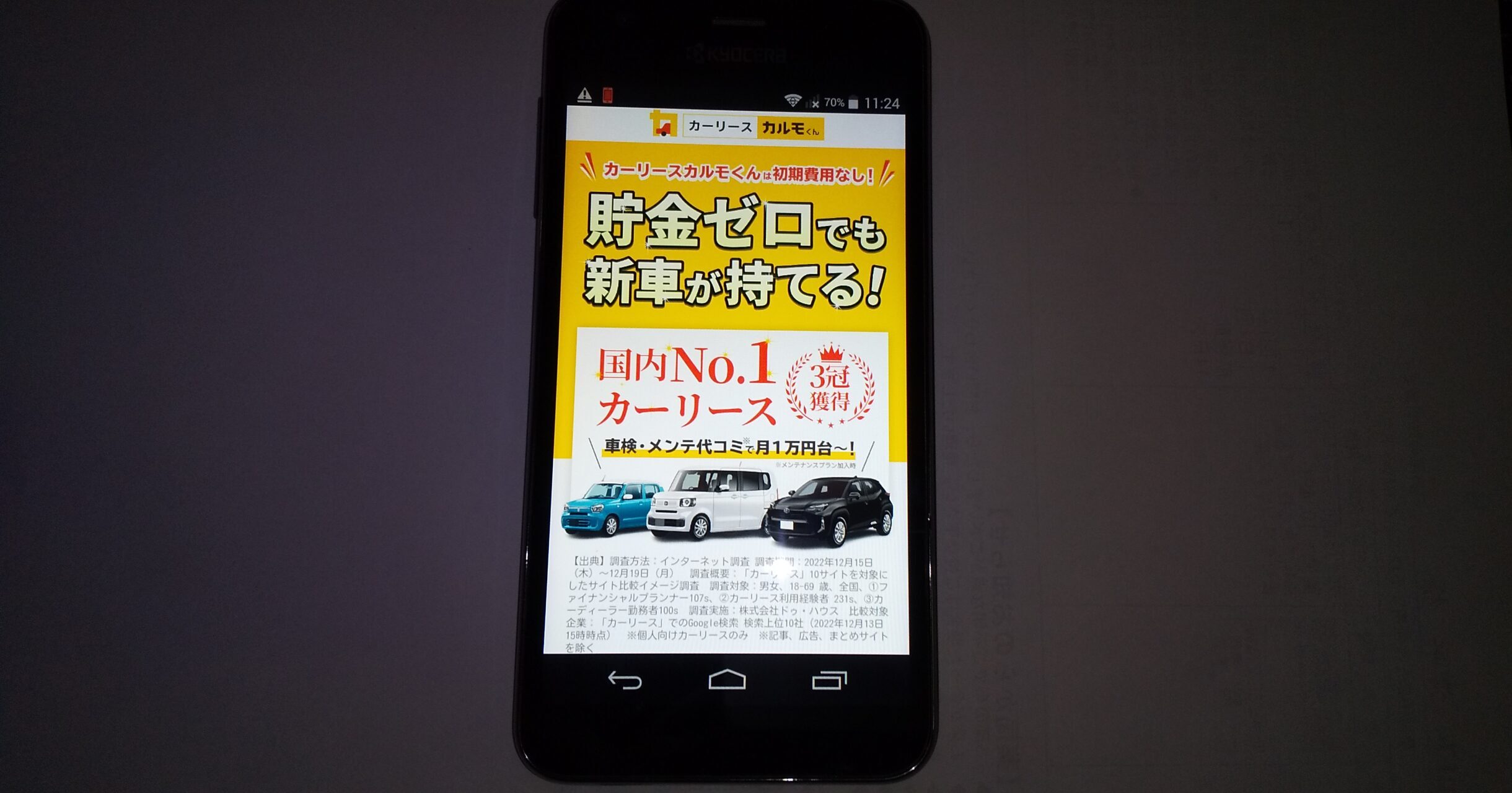 カーリースカルモくん カーリース 1年だけ