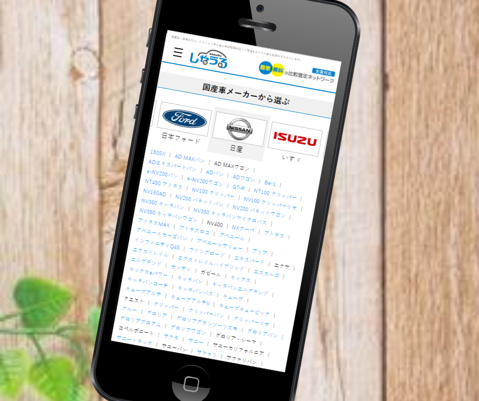 車査定　電話なし　しゃうる　シュミレーション
