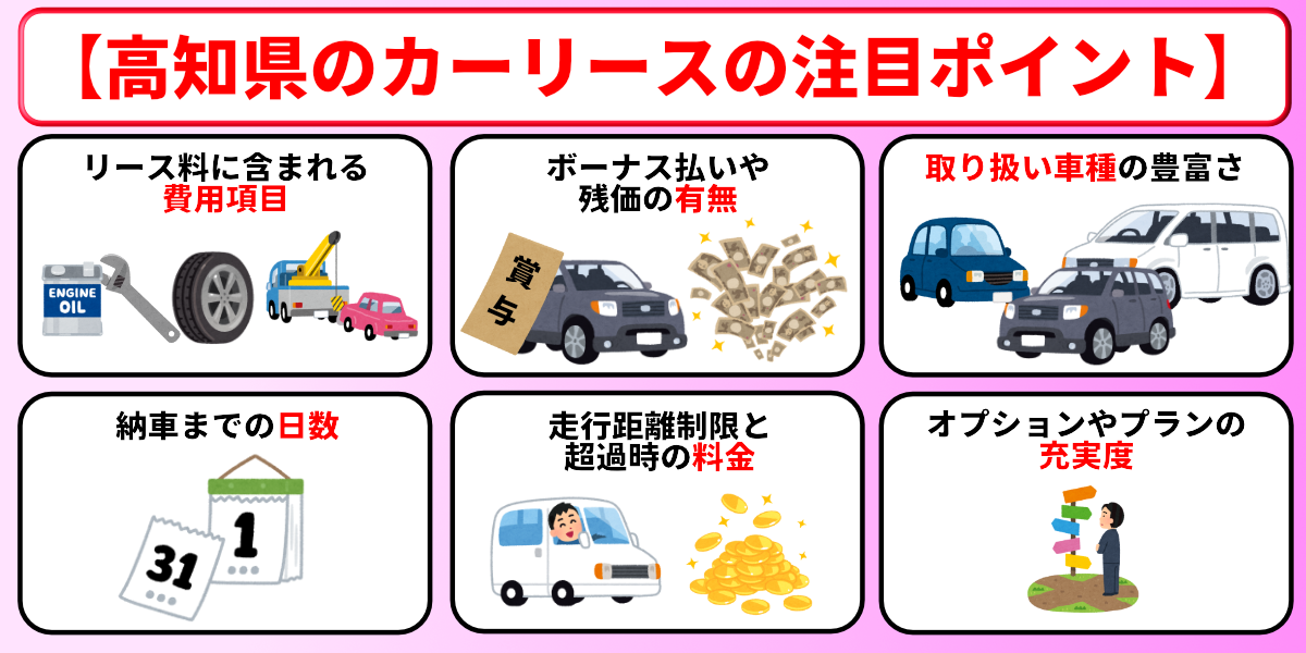 カーリース 高知 選び方
