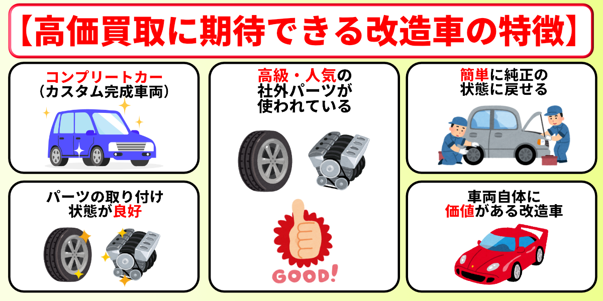 改造車 買取 高い 特徴