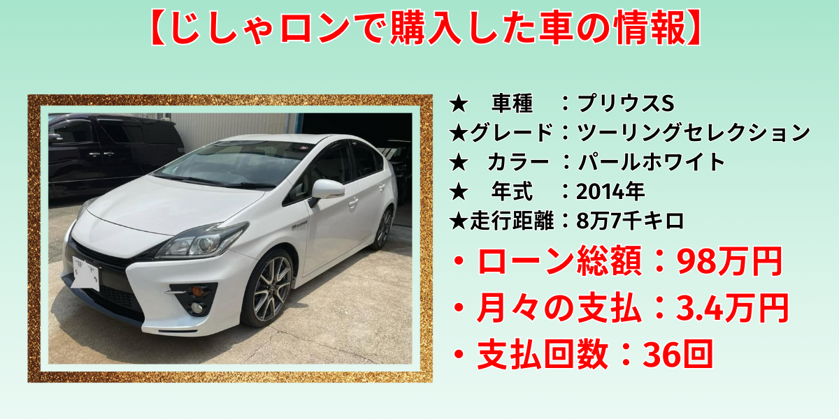 ガリバー 自社ローン 体験談 車両情報