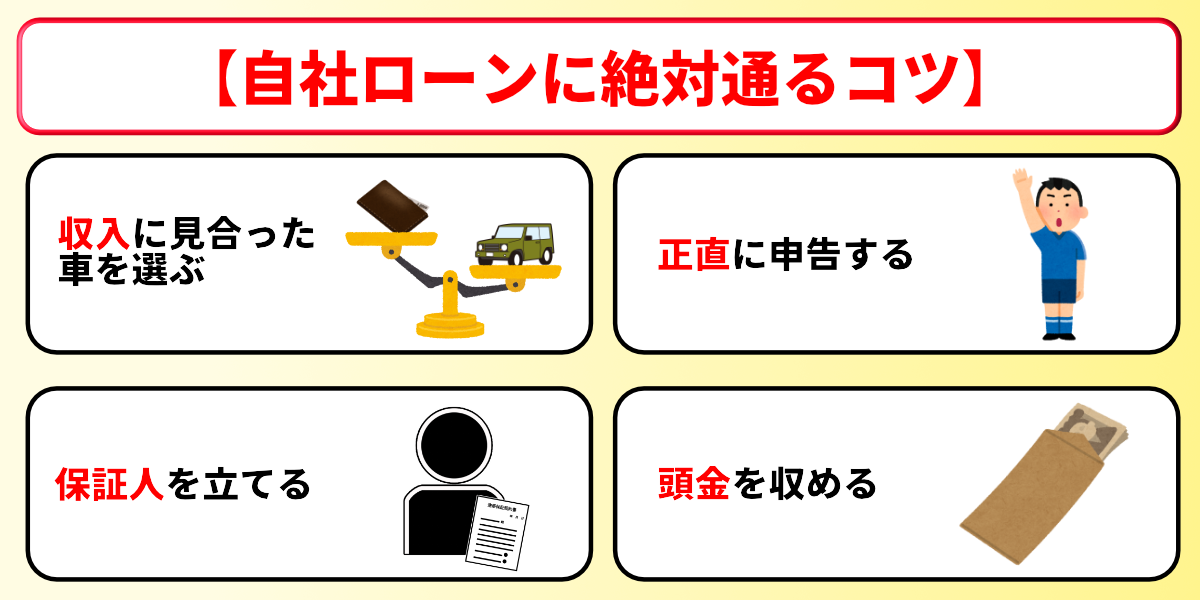自社ローン 絶対通る コツ