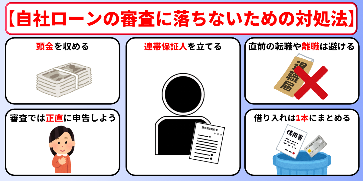 自社ローン 好きな車 審査落ち 対処法