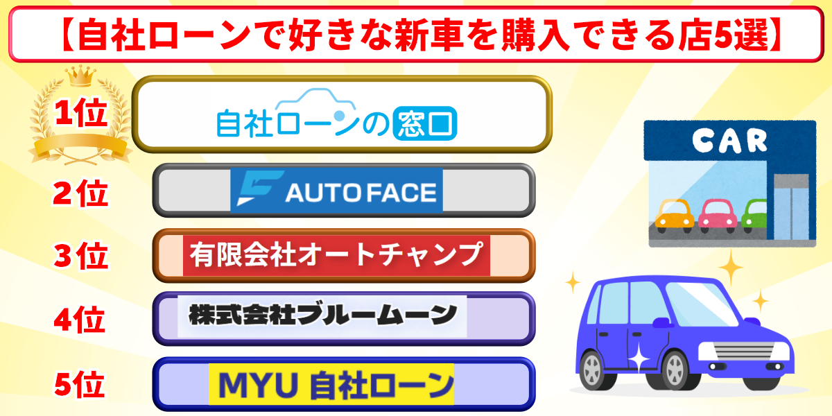 自社ローン 好きな車 おすすめ 新車