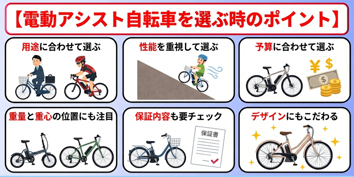 電動アシスト自転車 おすすめ 選び方