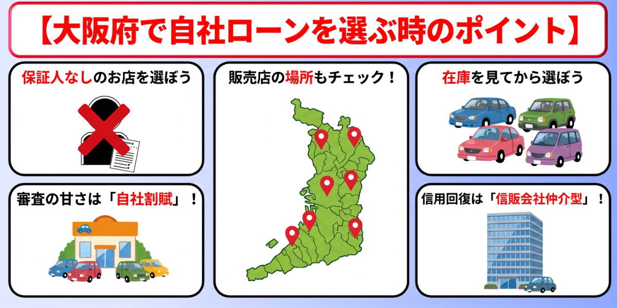 自社ローン　大阪府　選び方