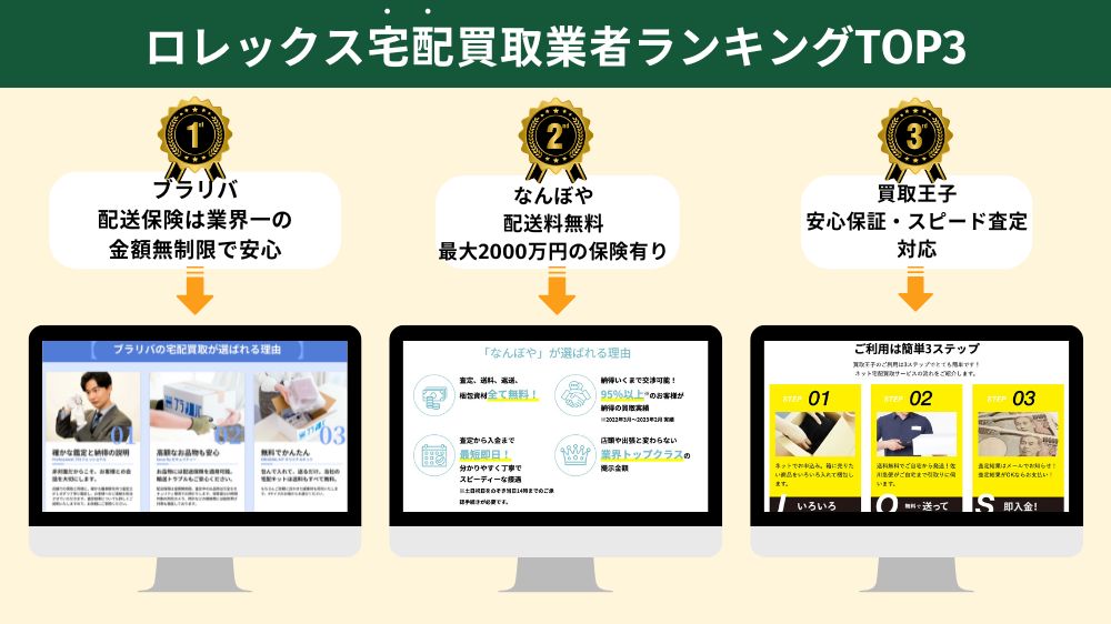 ロレックス宅配買取おすすめ業者ランキング