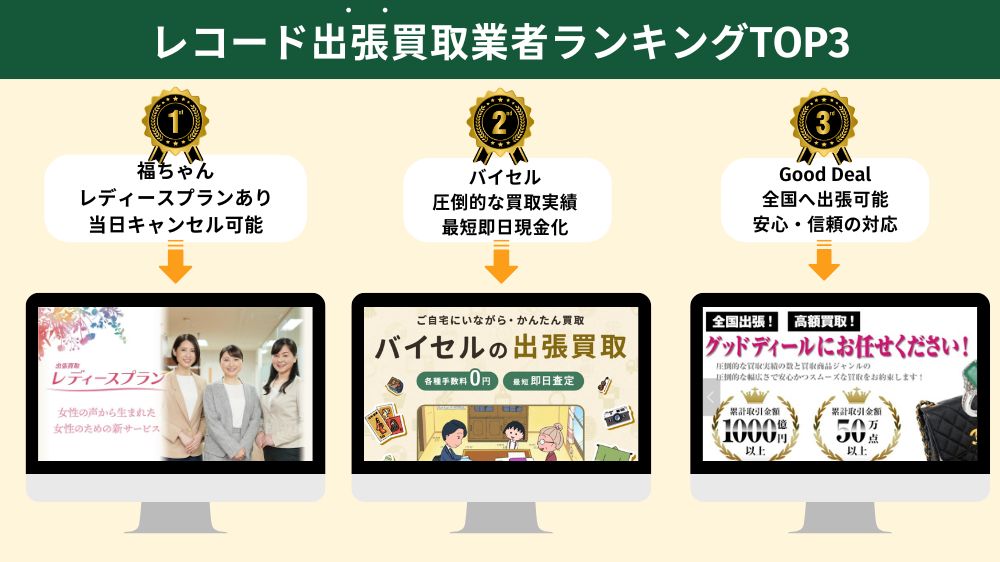 レコード出張買取ランキング