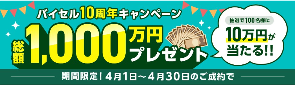毛皮買取　バイセル　4月キャンペーン