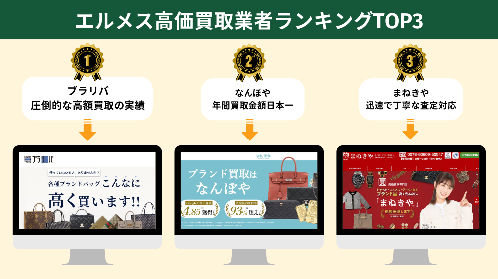 エルメス高価買取業者ランキング