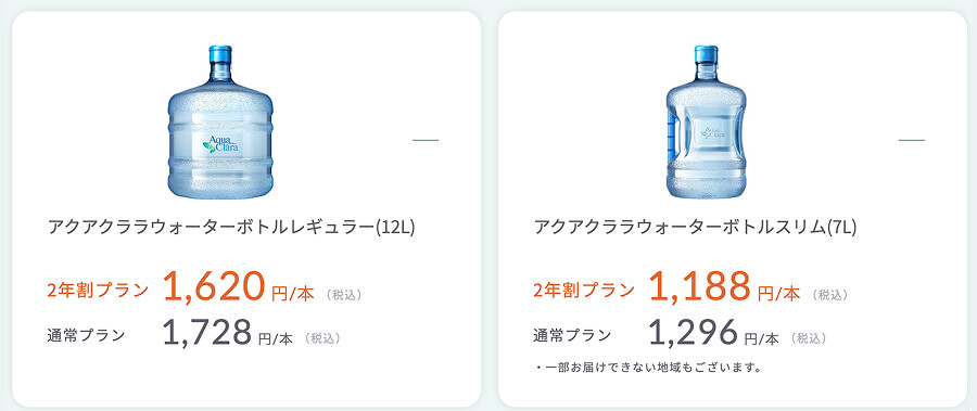 アクアクララのウォーターボトル
