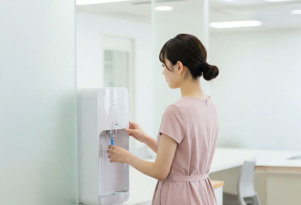 ウォーターサーバーを使用している女性2