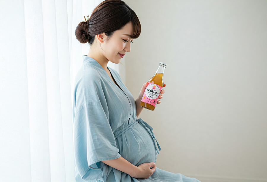 妊婦さんとコンブチャ