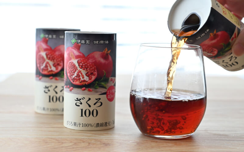 ざくろジュースのざくろ100%の画像