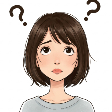 困っている女性1