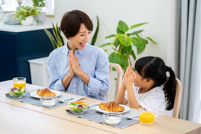 親子で野菜