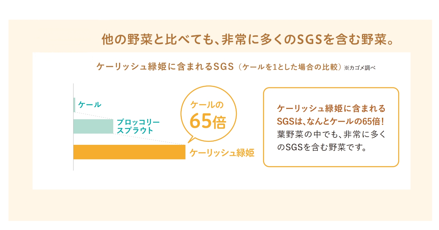 ケーリッシュのSGS含有量