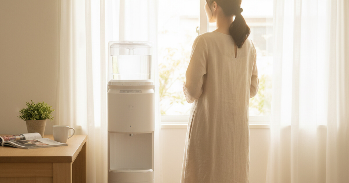 ウォーターサーバーを置いている様子